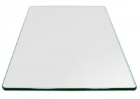 Buy 5x3 Feet Clear Toughened Glass for 6 Seater Rectangle Dining Table top (Large)